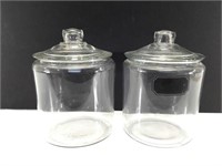 Large Glass Storage Jars w/Lids
