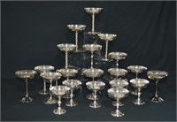 20pcs Silver Plated Champagne Goblets