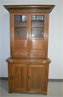 Antique Flat To Wall Hoosier Cabinet