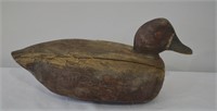 Antique Hand Crafted Duck Decoy - Weighted
