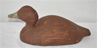 Antique Hand Crafted Duck Decoy - Signed