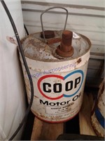 Coop Motor Oil 5-gal can
