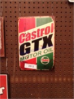 Castrol Motor Oil tin sign (new), 8 x 11.5