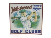 Golf Ad Tin Sign -Westwood "Soft Grip" Clubs