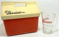 * Thermos Cooler and Hamm's Beer Pitcher -