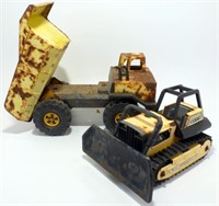* Tonka Dump Truck and Bulldozer for Parts or