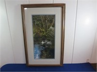 *Framed & Matted Loon Print, Signed by Artist