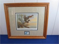 Framed & Matted 1986 Louisiana Wood Duck