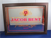 *Jacob Best Beer Lighted Mirror Sign