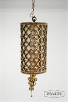 Gold Hanging Swag Lamp