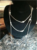 Triple strand necklace