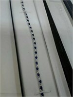 Bracelet with deep blue stones. Sugg ret $150