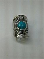 Didae 925 silver ring with turquoise size 8 sugg