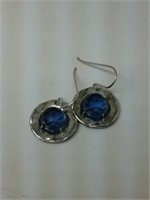 Isreal 925 silver earrings with amethysts sugg