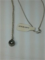 Silver & labrodite necklace sugg ret $79