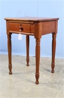19th C, Cherry Side Table with Drawer