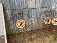 4 x hay kicker wheels