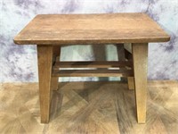 Small Wood Table/Bench -Craftsman Style