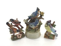 Porcelain Bird Figurines -Small Chips