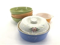 Halls Casserole Dish & Ceramic & Pyrex Bowls