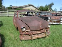 Ford '49 2dr w/motor, body rough w/bullet holes