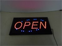 Flashing LED Open Sign 10x19 - Tested working