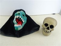 Gorilla Mask and Foam Skull