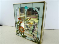 Simulated Stained Glass Display Cabinet -
