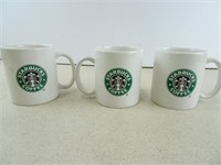 Set of Three Starbucks Coffee Mugs