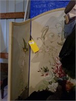 Trifold Dressing Room Screen Painted