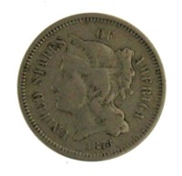 1873 - Liberty 3 Cent Nickel