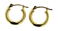 14kt Gold Huggie Hoop Earrings