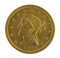 1904 Liberty Head $2.50 Gold Quarter Eagle