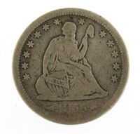 1855 "Arrows" Seated Liberty Silver Quarter