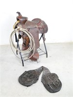 Antique Saddle & Saddle Stand