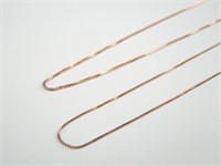 Rose Gold-Over-Sterling Silver Necklace Chains