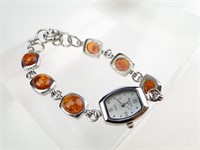 Sterling Silver Mainline Tim Amber Lady's Watch