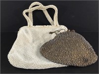 Vintage Beaded Hand Bags -as is