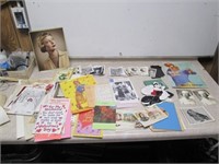 Lot of Vintage Greeeting Cards, Photos, &