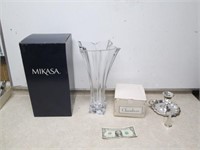 Mikasa Vase in Box & Chambers Candleholder