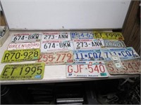Assorted Metal License Plates