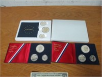 3 U.S. Bicentennial Silver Proof Sets