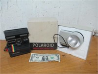 Vtg Polaroid OneStep 600 Rainbow Stripe Camera