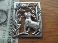 Norseland by Coro Sterling Silver Dog Brooch Pin