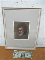 Vintage Ludwig Von Beethoven O. Rad Print