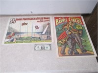 2 1960 Copyright Circus Posters - Barnes