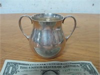Vtg RD 419 Sterling Silver Handled Cup/Sugar