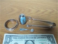 Vtg Sterling Silver Items - Small Spoon Is Not