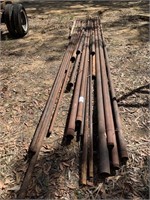 various lengths metal poles