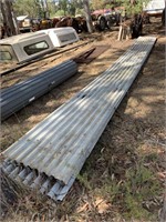 pile of corrugated iron approx 8 metres